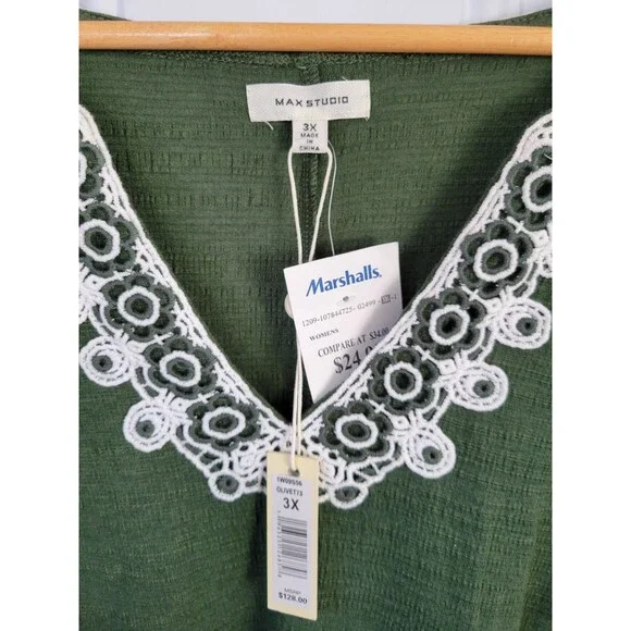 NWT Max Studio Plus Size Knee Length Dress Size 3X - Picture 2 of 7